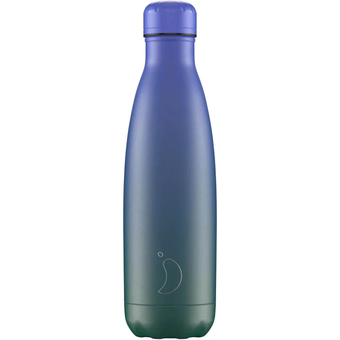 Chilly's Gradient Blue/Green Water Bottle 500ml