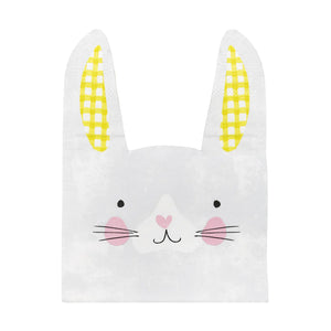 Talking Tables Bunny Shaped Paper Napkins - 20 Pack