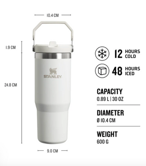 Stanely Classic Iceflow Flip Straw Tumbler 0.89L Frost