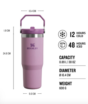 Stanely Classic Iceflow Flip Straw Tumbler 0.89L Lilac
