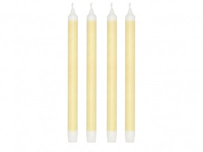 Villa Collection Dinner Candle Styles 29cm 4 pcs Yellow Stearin
