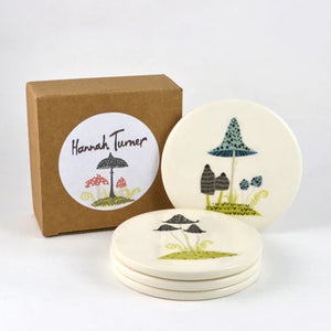 Hannah Turner - Toadstool Coasters Set of 4