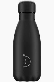 Chilly's Monochrome Black 260ml Water Bottle