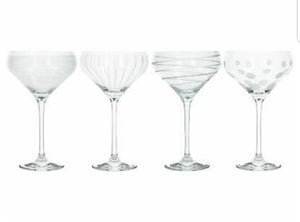 Mikasa Sets of 4 Champagne Saucers