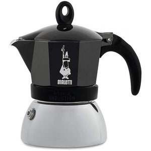 Bialetti Moka Induction Stovetop Coffee Maker 4 Cup - Black