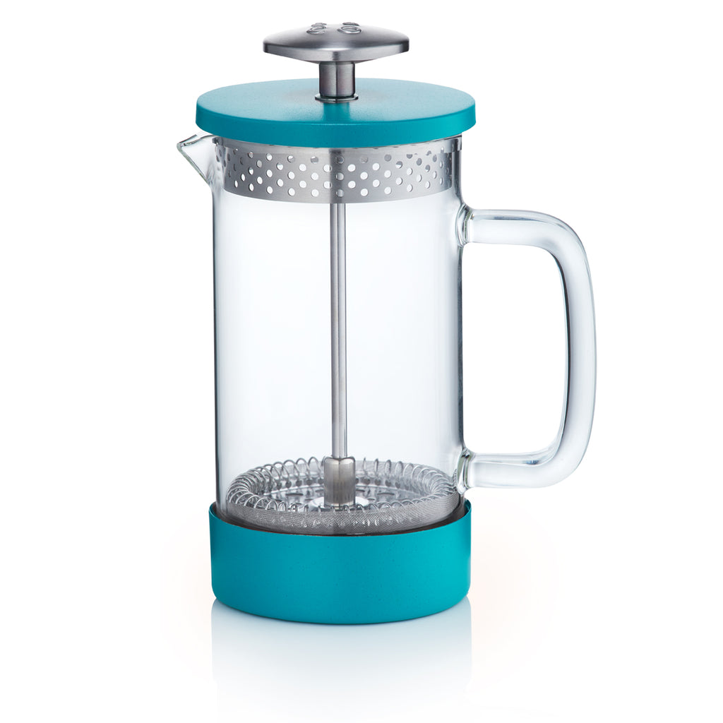 Barista & Co Core Coffee Press Project Waterfall - Teal 3 Cup