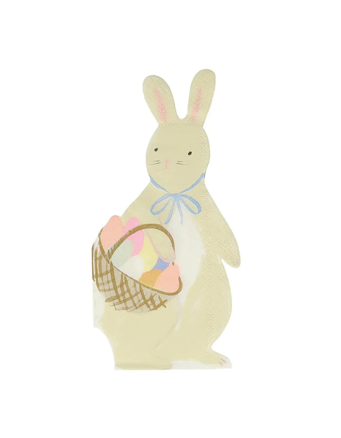 Meri Meri - Bunny With Basket Napkins (x 16)