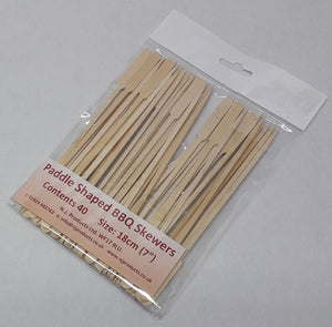 BBQ Paddle Skewers 18cms (40)