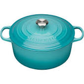 Le Creuset Cast Iron - Teal/Caribbean (10 sizes available round & oval)h