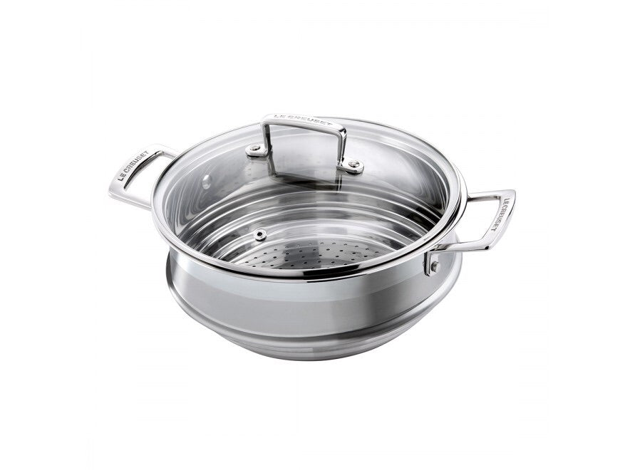 Le Creuset 3Ply Large Multi-Steamer with Glass Lid