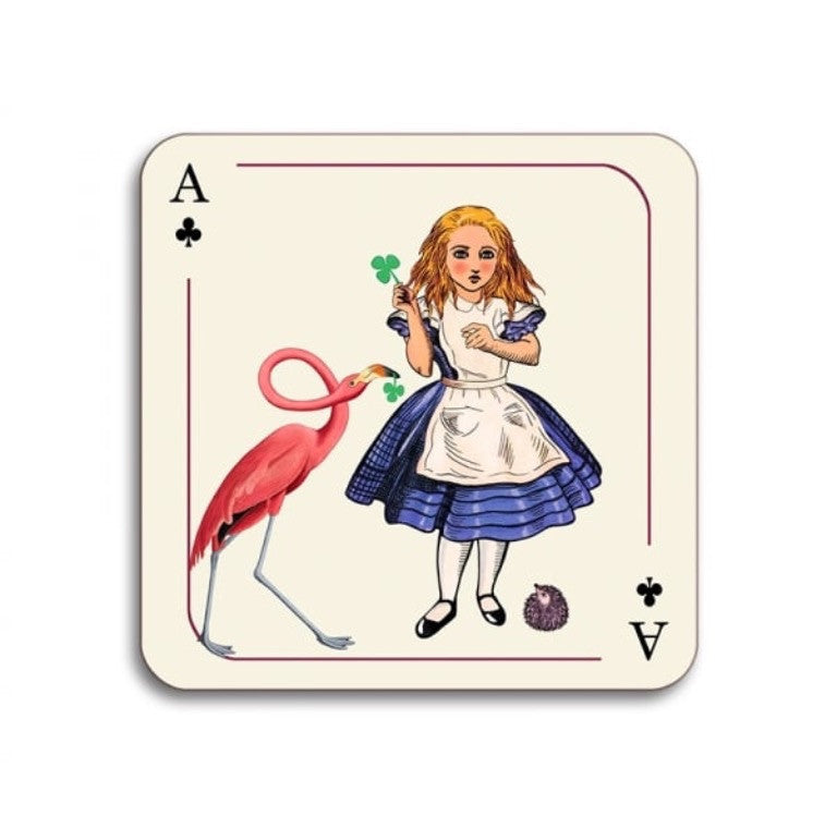 Avenida Home - Alice In Wonderland - Alice and Flamingo Coaster