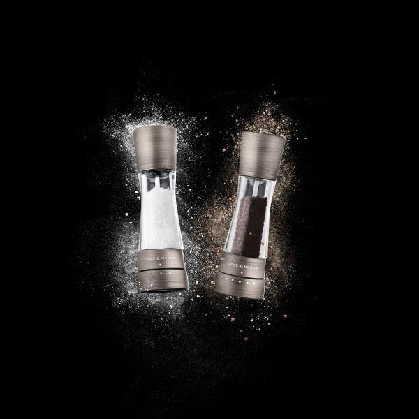 Cole & Mason -Derwent Titanium Gourmet Precision+ Salt & Pepper Mill Set