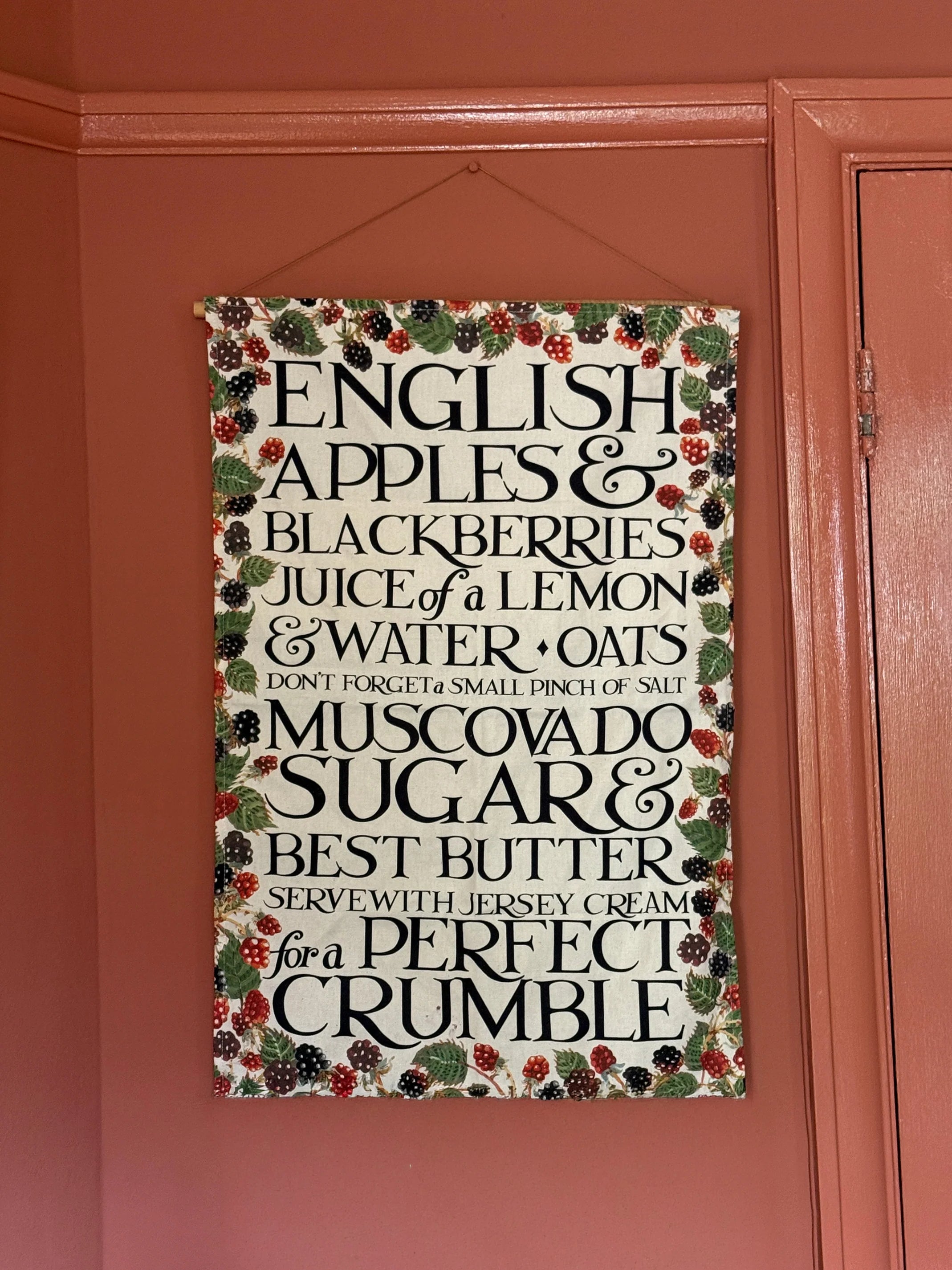 Emma Bridgewater New Blackberry Crumble Tea Towel