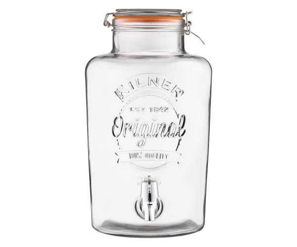 Kilner Clip Top Round Drinks Dispenser 8 Litre