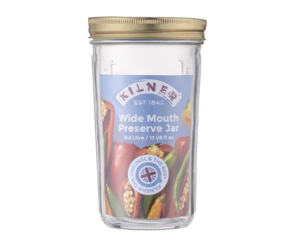 Kilner Wide Mouth Preserve Jar 0.5 Litre