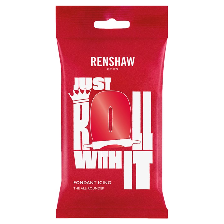 Renshaw Just Roll with It Sugar Paste - White 250g (Available In 5 colours)