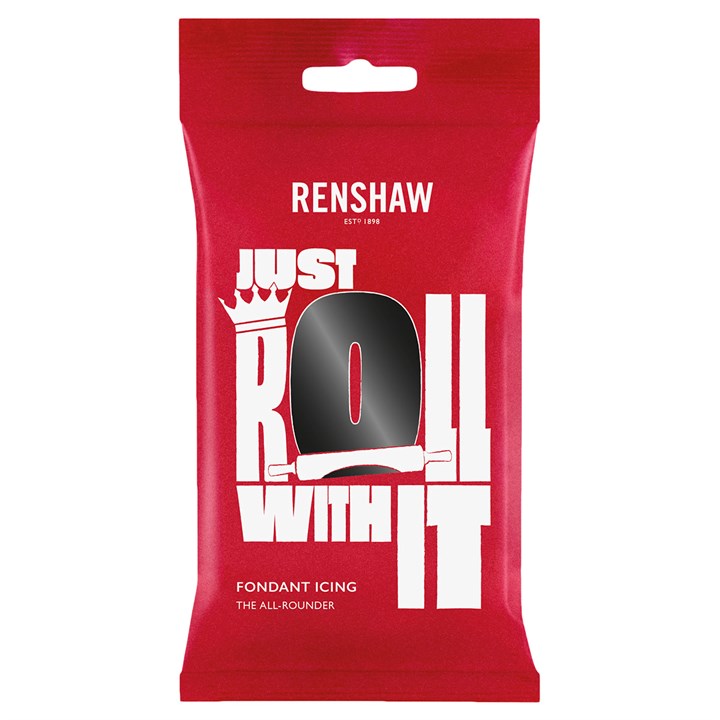 Renshaw Just Roll with It Sugar Paste - White 250g (Available In 5 colours)