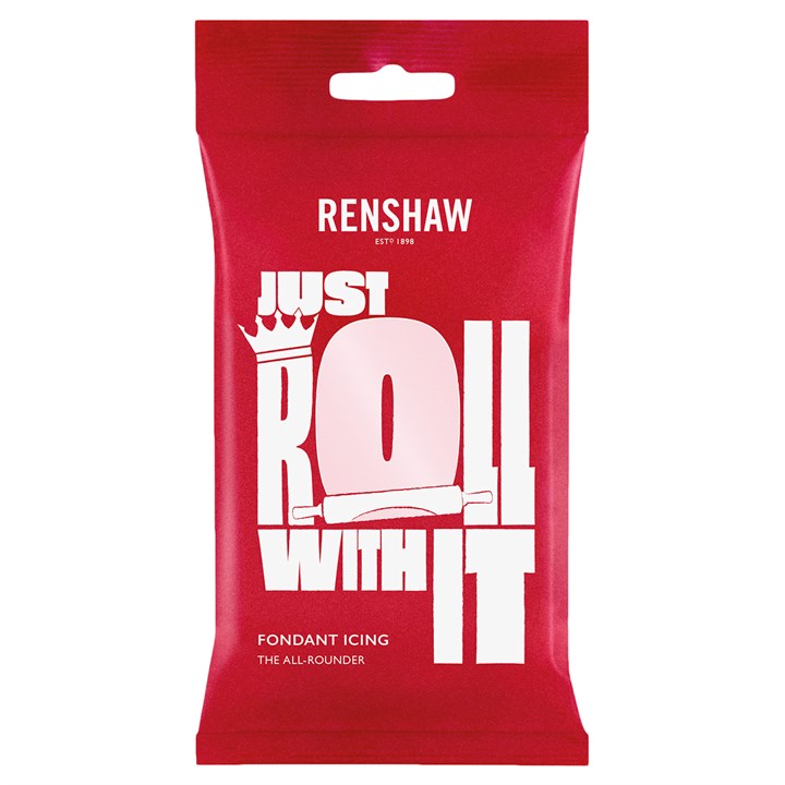 Renshaw Just Roll with It Sugar Paste - White 250g (Available In 5 colours)