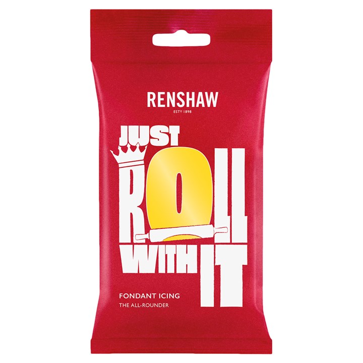 Renshaw Just Roll with It Sugar Paste - White 250g (Available In 5 colours)