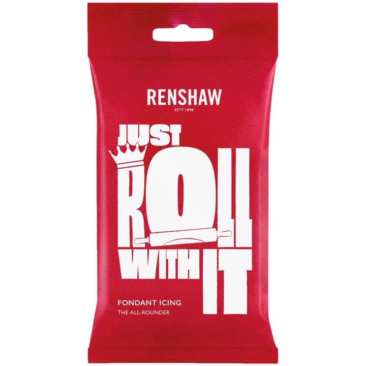 Renshaw Just Roll with It Sugar Paste - White 250g (Available In 5 colours)