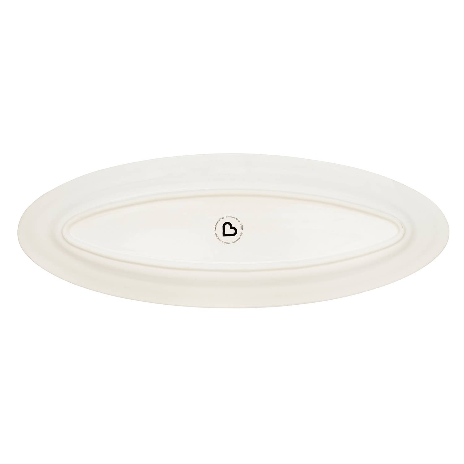 Blisshome Tulips XL Oval Rimmed Platter 57cm