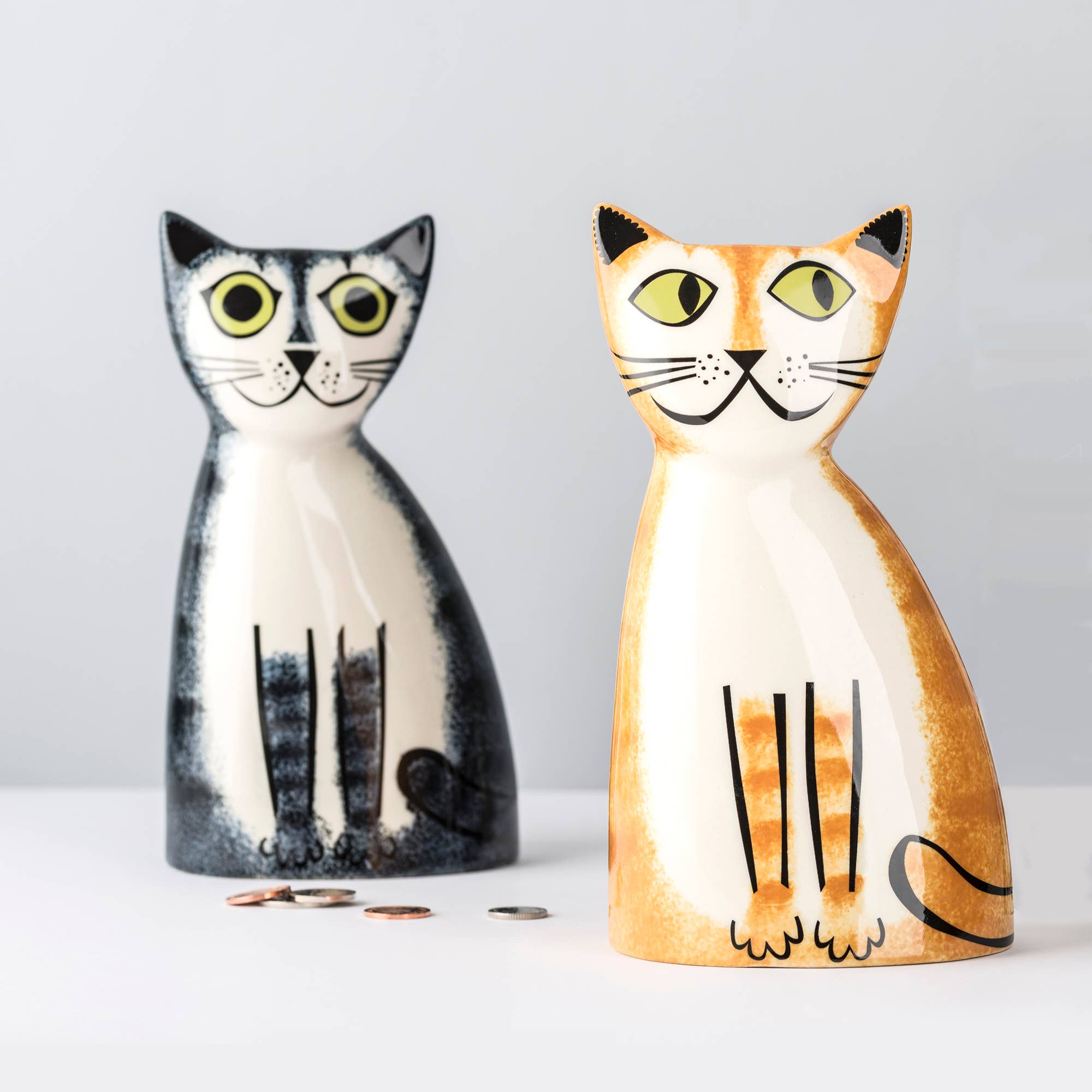 Hannah Turner Handmade Ceramic Ginger Cat Money Box