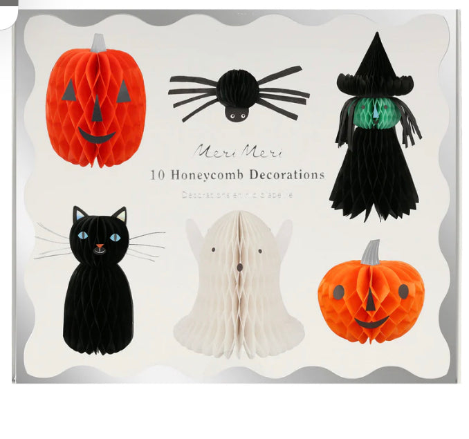 Meri Meri Honeycomb Halloween Characters (x 10)