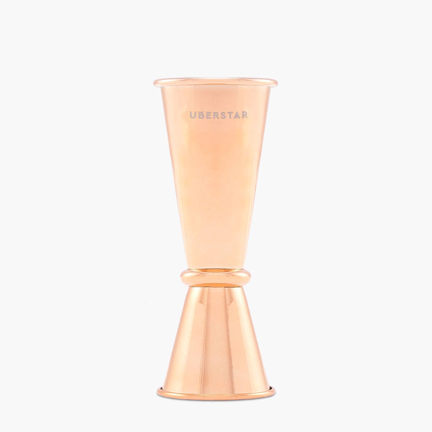 Uberstar Double Jigger Stainless Spirit Measure 25ml/50ml - Rose Gold