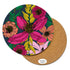 Bean & Bemble Placemat Large Round Melamine Vivid Blooms Big Flower