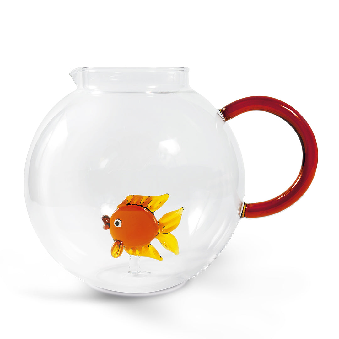 Borosilicate Glass Pitcher Capacity 17 L Fish Decoration