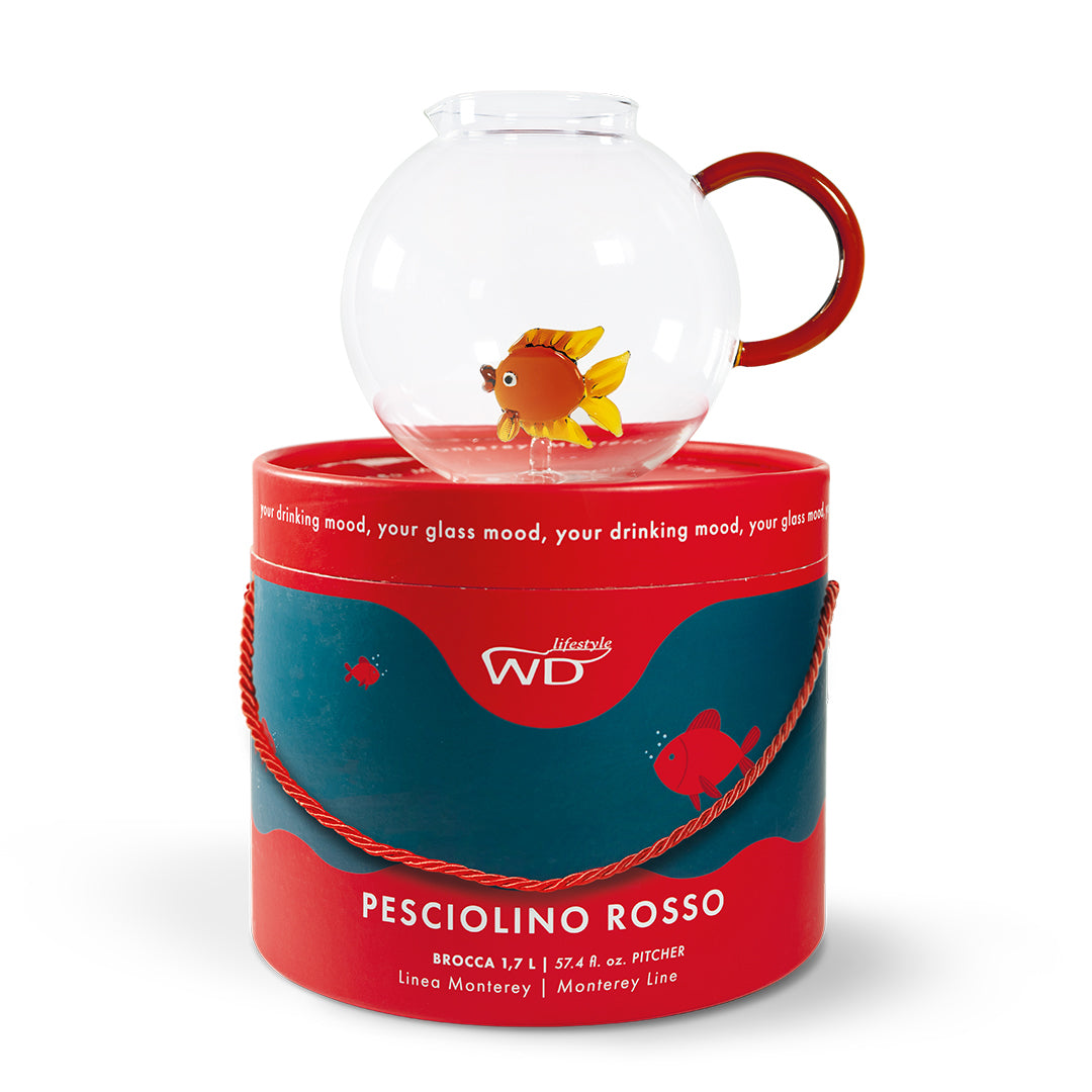 Borosilicate Glass Pitcher Capacity 17 L Fish Decoration