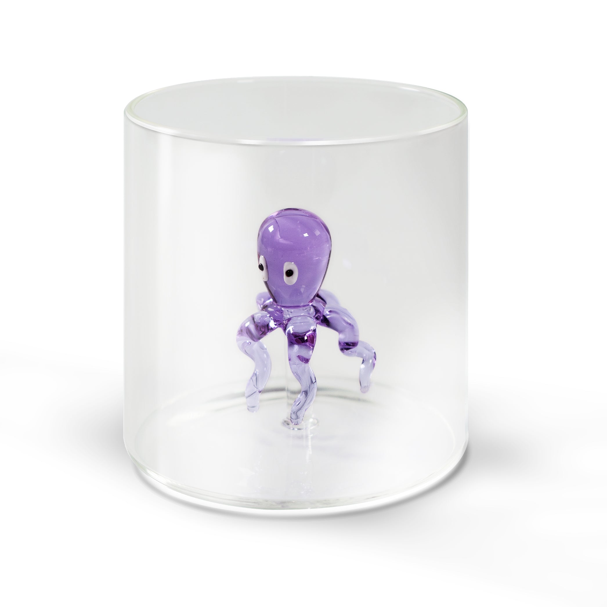 Glass In Borosilicate Glass Capacity 250 Ml Octopus Decoration