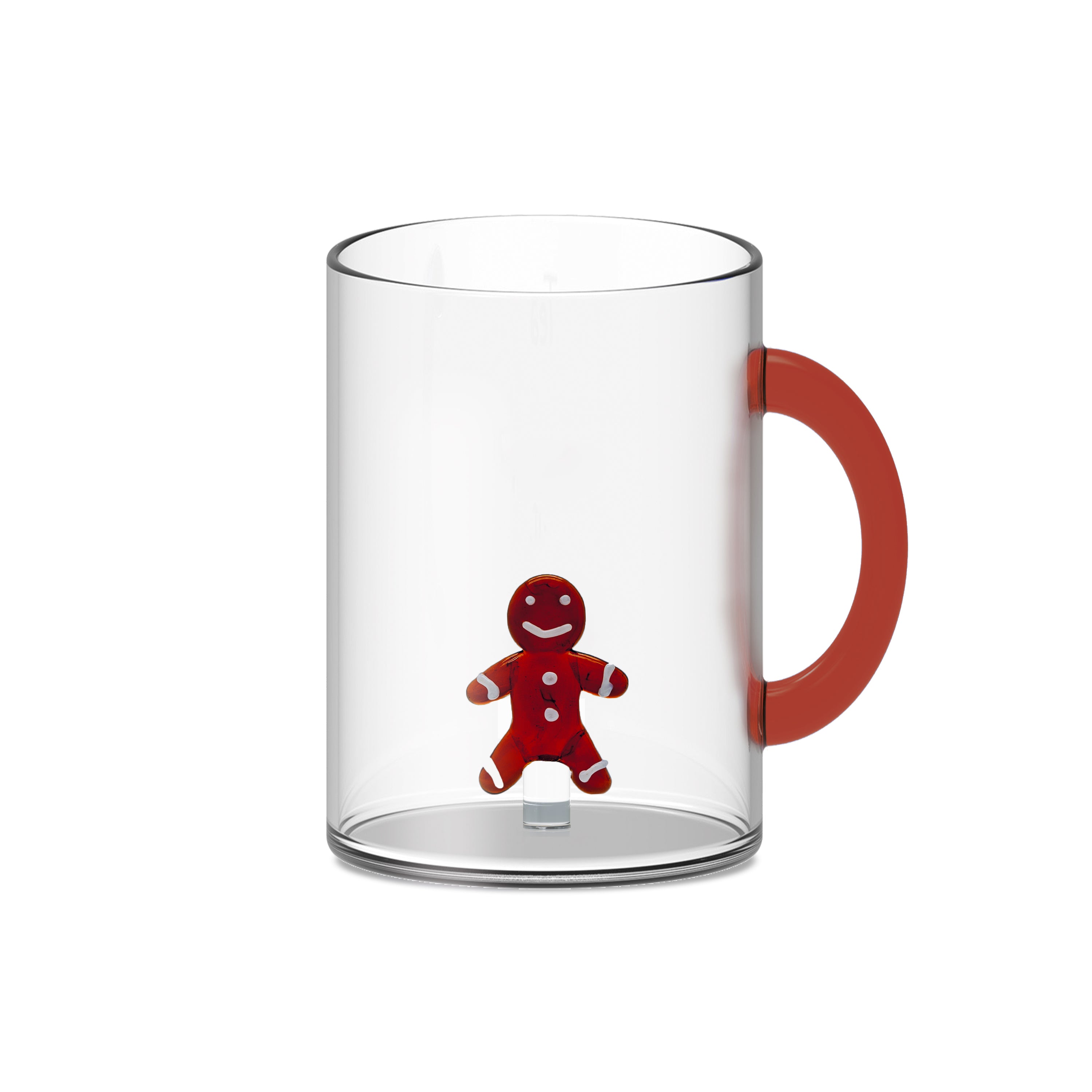 Borosilicate Glass Mug Gingerbread man