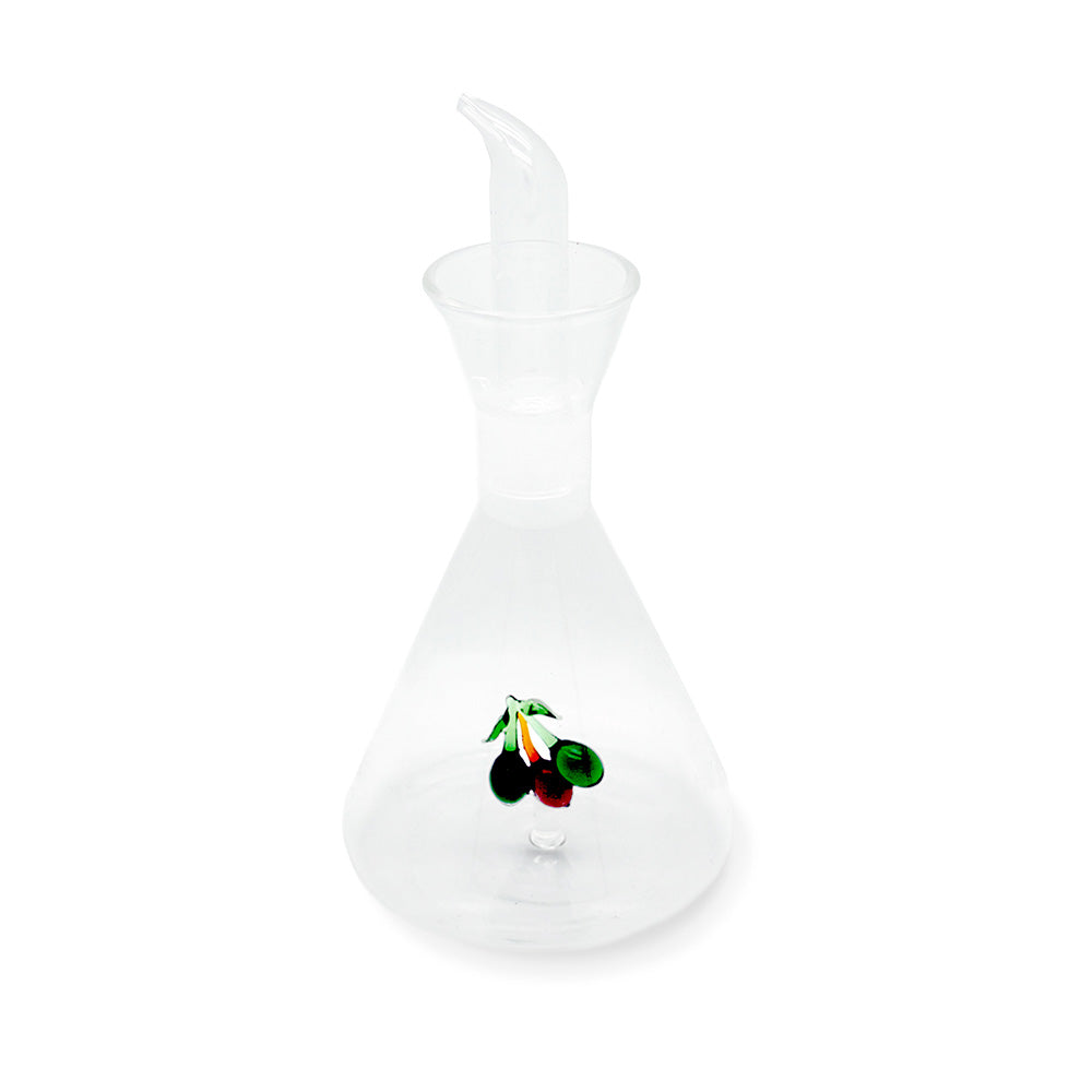 Borosilicate Glass Cruet Capacity 500ml Olive Decoration