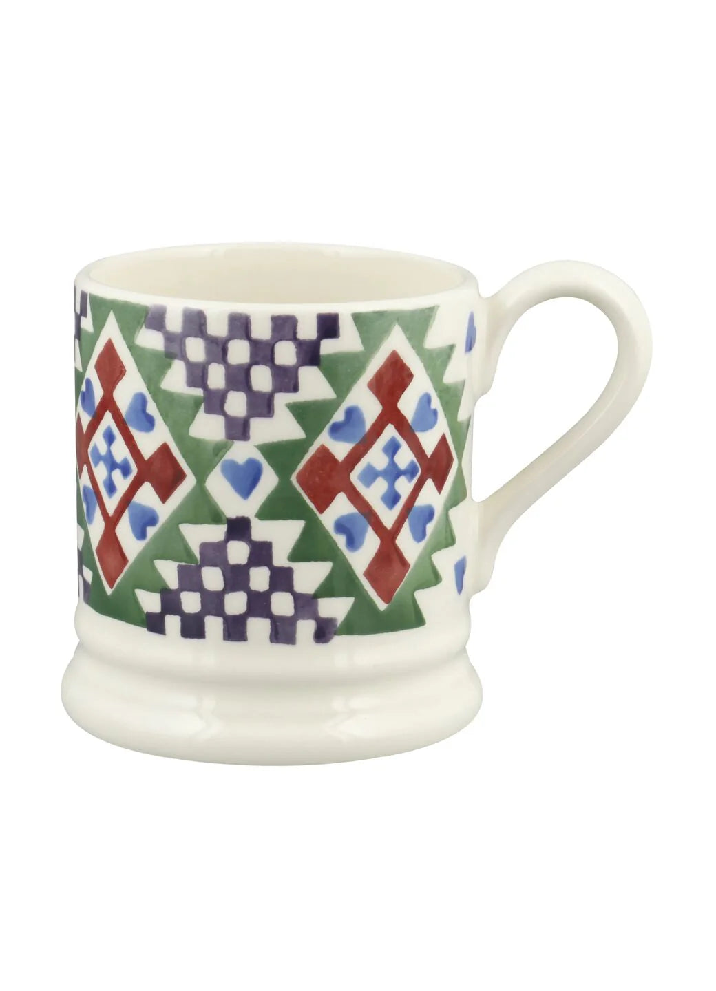 Emma Bridgewater New Christmas Quilt Set Of 2 1/2 Pint Mugs Boxed