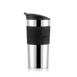 Bodum Travel Press Coffee maker, Vacuum 12 oz Black S/S