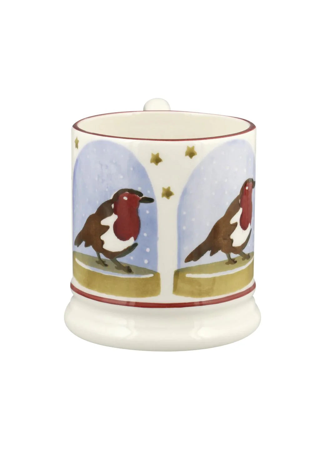 Emma Bridgewater New Robin Snow Globe 1/2 Pint Mug