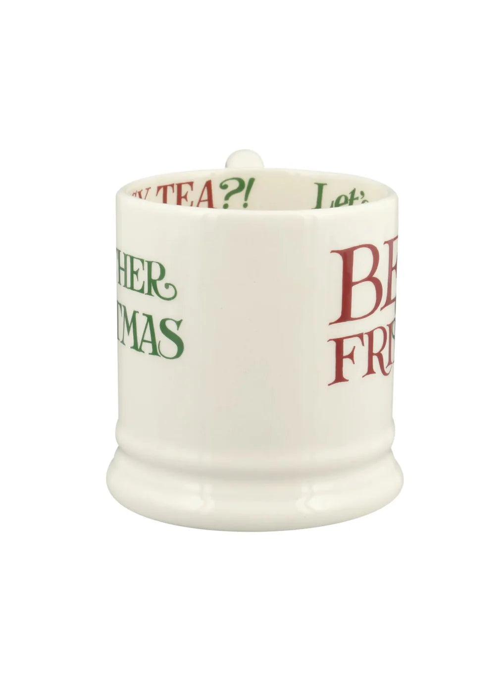 Emma Bridgewater New Christmas Toast Best Of Friends 1/2 Pint Mug