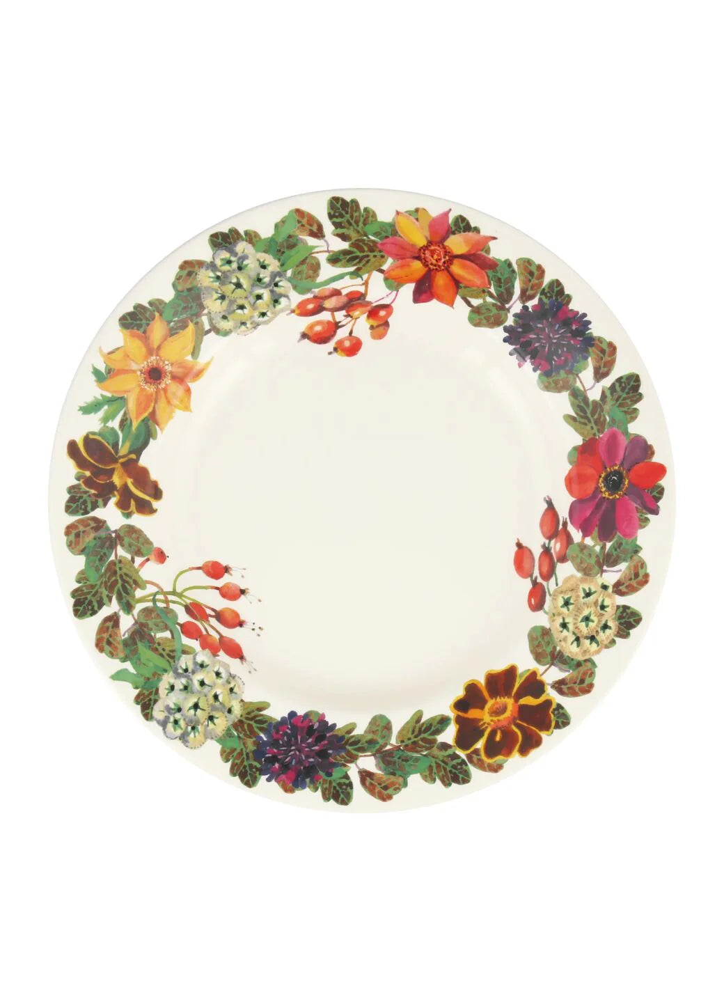 Emma Bridgewater New Autumn Flowers Large Dinner Plate, 10.5 Inch