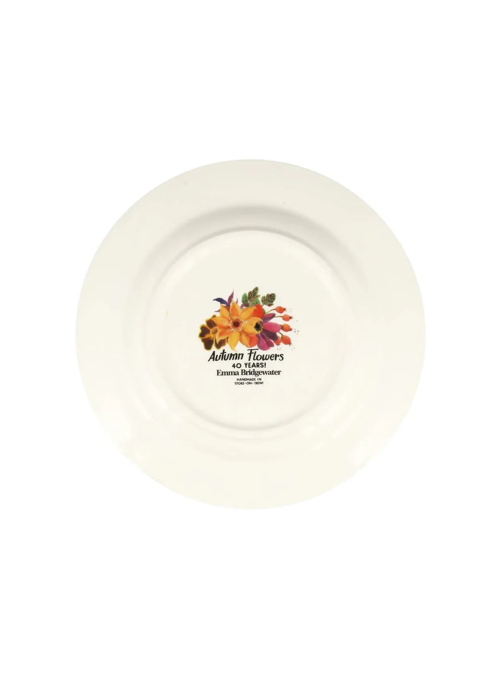 Emma Bridgewater New Autumn Flowers Medium Dinner Plate, 8.5 Inch