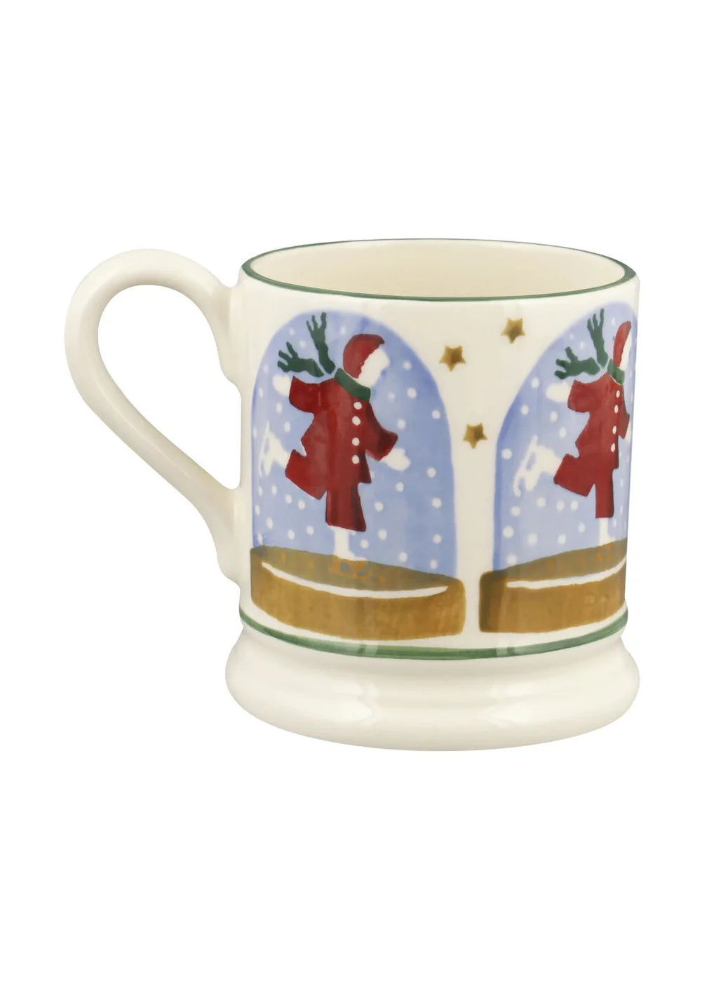 Emma Bridgewater New Ice Skater Snow Globe 1/2 Pint Mug