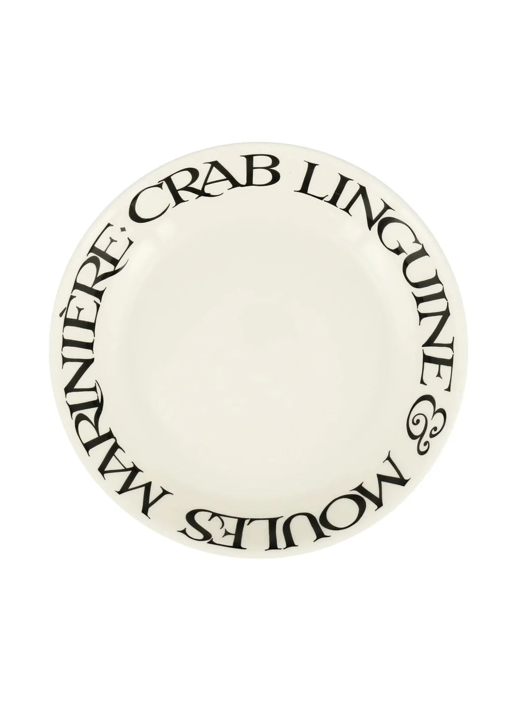 Emma Bridgewater Black Toast Crab Linguine Medium Pasta Bowl