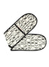 Emma Bridgewater NEW Black Toast Double Oven Glove & Tea Towel Set