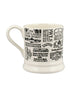 Emma Bridgewater New Backstamps From 40 Years 1/2 Pint Mug
