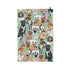 Bean & BembleTea Towel - UK Made - Dog Puppy Animal Pets - Organic Cotton