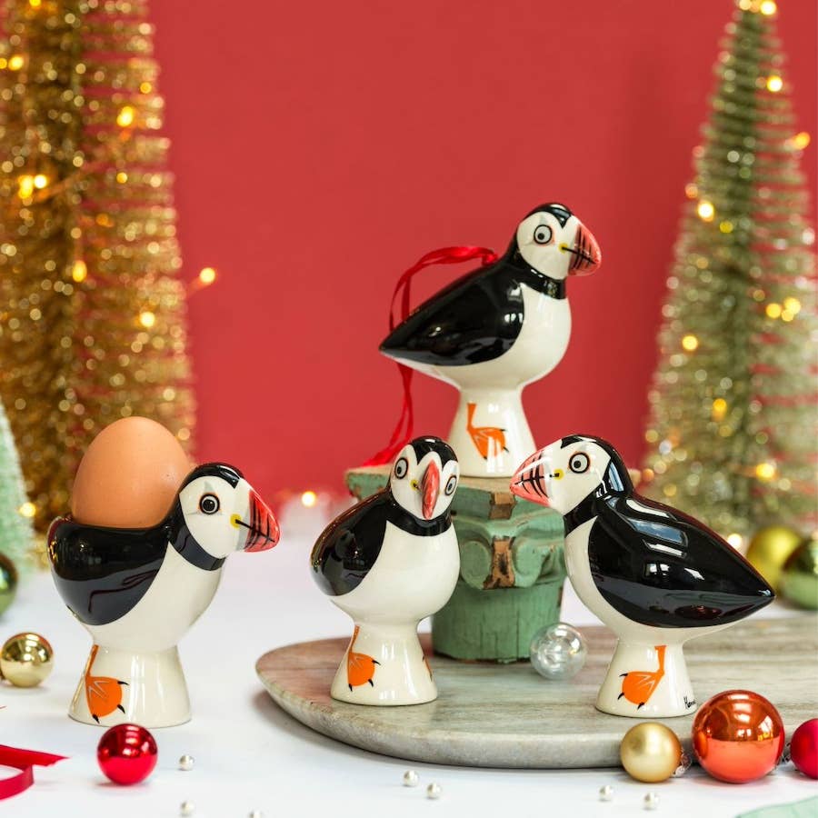 Hannah Turner Handmade Ceramic Puffin Salt and Pepper Shakers