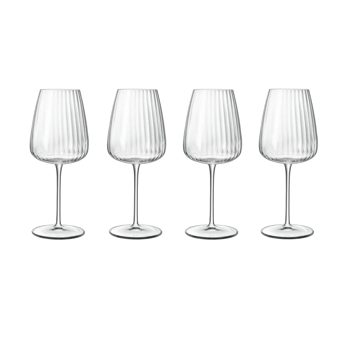 Luigi Bormioli: Optica Chardonnay Wine Glasses 550ML - 4 Pack