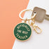 Alphabet Bags Officially the Best Teacher - Enamel Keyring