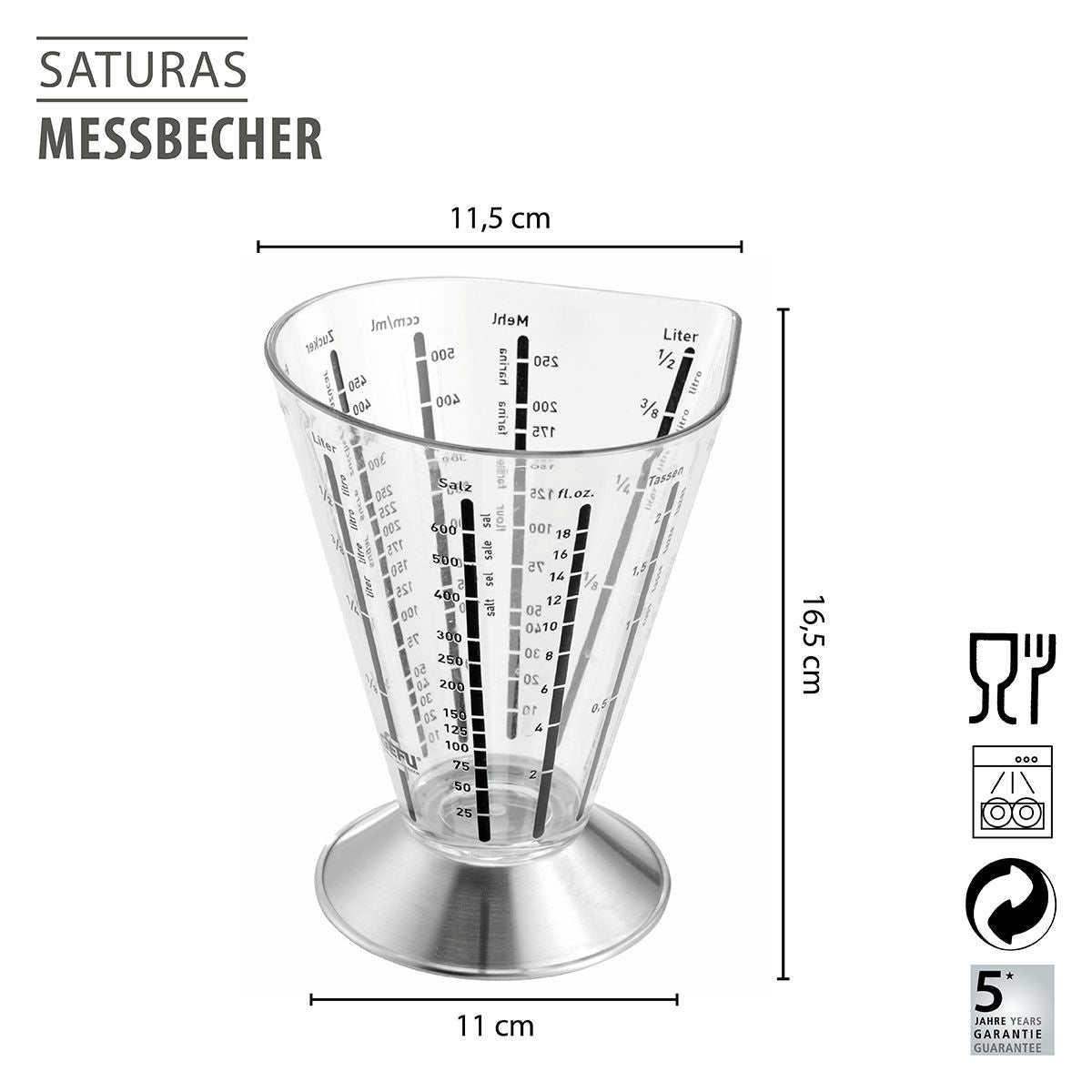 Gefu Measuring cup SATURAS, 500 ml