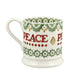 Emma Bridgewater Christmas Joy Set Of 2 1/2 Pint Mugs Boxed